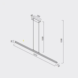 Lampa wisząca Mantra Lineal 8959MA - zdjęcie dodatkowe 1