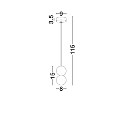 Lampa wisząca IBAGUE LE44660 Luces Exclusivas - zdjęcie dodatkowe 1