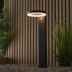 Kinkiecik.pl Lampa solarna stojąca EBRO POST PHOTOCELL & PIR 96934 ENDON