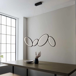 kinkiecik.pl Lampa wisząca OVALS 4LT LINEAR PENDANT 97628 ENDON