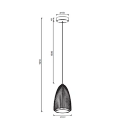 Lampa wisząca Mantra Smart 9017MA - zdjęcie dodatkowe 1