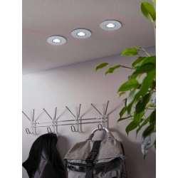 AREITIO Oprawa stropowa GU10 LED aluminium szczotkowane zestaw 3 szt. 98639 EGLO