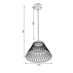 Lampa wisząca Mantra Spider 8949MA - zdjęcie produktu