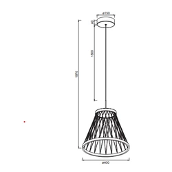 Lampa wisząca Mantra Spider 8980MA - zdjęcie dodatkowe 1