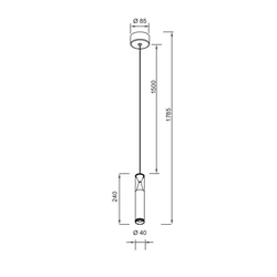 Lampa wisząca Mantra Spark 8965MA - zdjęcie dodatkowe 1