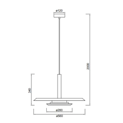 Lampa wisząca Mantra Tina 9000MA - zdjęcie dodatkowe 1
