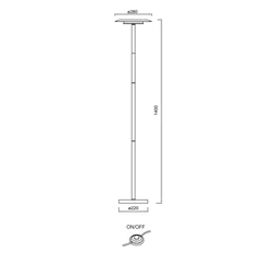 Lampa podłogowa Mantra Tina 9005MA - zdjęcie dodatkowe 1