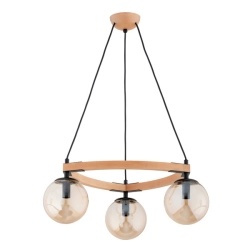 Lampa wisząca ADINA DREWNIANA 3xE14 62462 ALFA