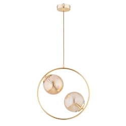 Lampa wisząca ADINO ZŁOTA 2xE14 62439 ALFA