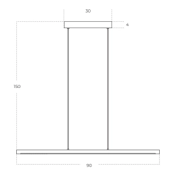 Lampa wisząca ALAMO AZ5764 LED 16W 3000K czarny AZZARDO