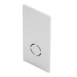 Zaślepka końcowa do szyn magnetycznych ALFA MAGNETIC52 END CAP ANODISED SILVER AZ6371 AZZARDO