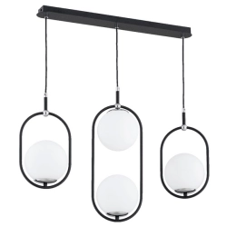 Lampa wisząca AMARO CZARNA-BIAŁA 4xE14 63273 ALFA