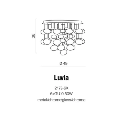 Plafon Luvia AZ2541 Chrome AZZARDO