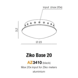 Baza sufitowa Ziko 20 AZ3410 AZZARDO