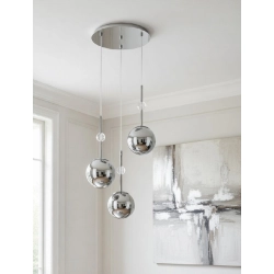 Lampa wisząca Arvena 3xE14 chrom 62641 ALFA