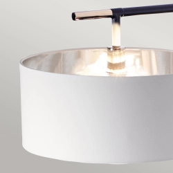 Lampa podłogowa Balance – 1 źródło światła – Czarna / Polerowany nikiel BALANCE-FL-BKPN Elstead Lighting