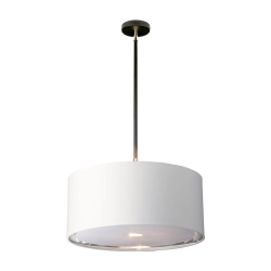 Lampa wisząca Balance – 1 źródło światła – Czarna / Polerowany nikiel BALANCE-P-BKPN Elstead Lighting