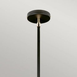 Lampa wisząca Balance – 1 źródło światła – Czarna / Polerowany nikiel BALANCE-P-BKPN Elstead Lighting