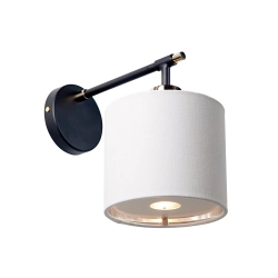 Kinkiet Balance – 1 źródło światła – Czarny / Polerowany nikiel BALANCE1-BKPN Elstead Lighting