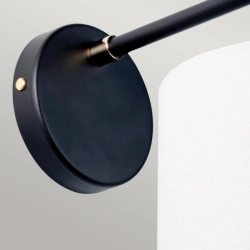 Kinkiet Balance – 1 źródło światła – Czarny / Polerowany nikiel BALANCE1-BKPN Elstead Lighting