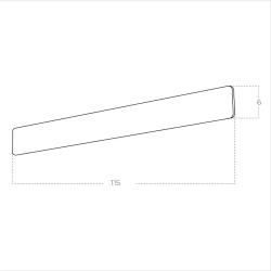 Kinkiet BASENTO 115 CCT SWITCH AZ5895 LED 40W 3000-4000K czarny AZZARDO