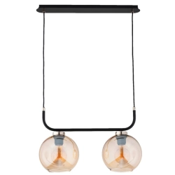 Lampa wisząca BINARY CZARNA-ZŁOTA 2xE27 62510 ALFA