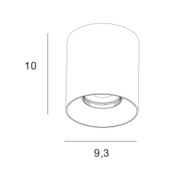 Lampa Sufitowa Bigfix 16W Biała C0280D MaxLight