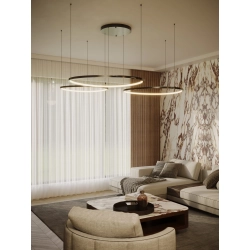 Lampa Wisząca Cayenne 3 Brushed Black P0663D MaxLight