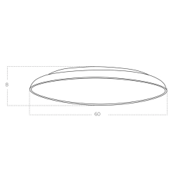 Lampa sufitowa CLARA CCT SWITCH DIMM AZ5802 LED 50W 3000-6000K szampański AZZARDO