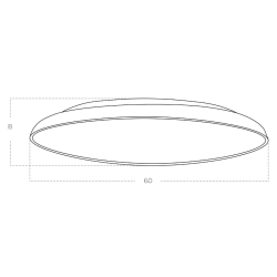 Lampa sufitowa CLARA CCT SWITCH DIMM AZ5804 LED 80W 3000-6000K czarny AZZARDO
