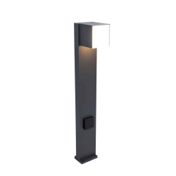 kinkiecik.pl Lampa stojąca z gniazdem elektrycznym CUBA 7193805118 IP54 LUTEC