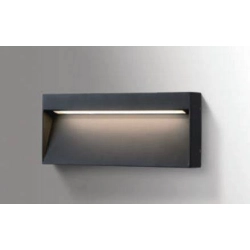Casoria Slim (dark grey) AZ4368 LED 6W 450lm 3000K IP54 METAL ACRYL AZZARDO