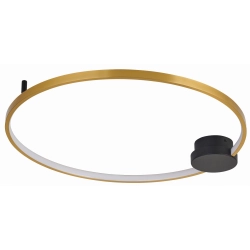 Plafon Condida LED czarny mat/złoty 641101-30 REALITY