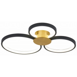 Plafon Condida LED złoty/czarny mat. 641103-32 REALITY