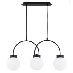 Lampa wisząca DARSO CZARNA-BIAŁA 3xE14 62498 ALFA