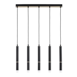 Lampa wisząca DERSO CZARNA-ZŁOTA 5xG9 63231 ALFA