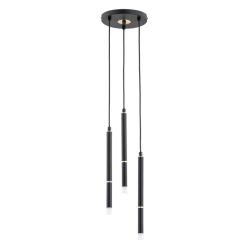 Lampa wisząca DESTO CZARNA - ZŁOTA 3xG9 62400 ALFA