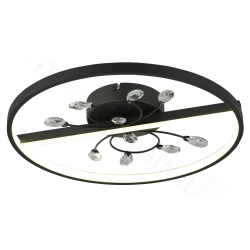 Dacota - plafon LED czarny mat 24W 4000K 1920lm 639201-30 REALITY
