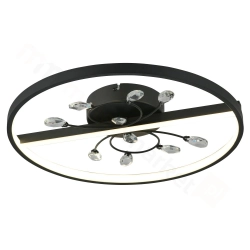 Dacota - plafon LED czarny mat 24W 4000K 1920lm 639201-30 REALITY