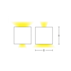 E109 OUTDOOR SCONCE LED 2X3W IP54 Zambelis Lights
