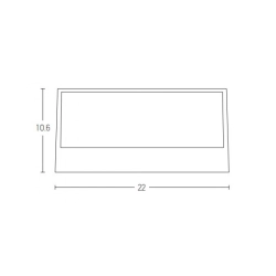 E262 LED UP DOWN WALL LIGHT 2X13.5W ALUMINIUM 3000K IP65 Zambelis Lights