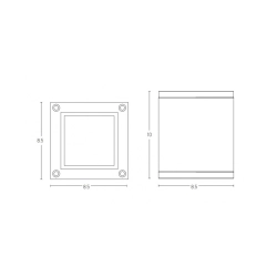 E270 CEILING LAMP ALUMINIUM 1XGU10 WHITE IP65 Zambelis Lights