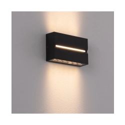 E272 OUTDOOR WALL LIGHT LED 15W 3000K ALUMINIUM GRAPHITE IP54 Zambelis Lights