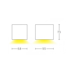 E306 OUTDOOR WALL LIGHT 1XGU10 ABS BLACK IP54 Zambelis Lights
