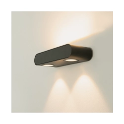 E315 OUTDOOR WALL LIGHT LED 10W 3000K ALUMINIUM GRAPHITE IP54 Zambelis Lights