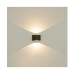 E317 OUTDOOR WALL LIGHT LED 2X5W 3000K ALUMINIUM GRAPHITE IP54 Zambelis Lights