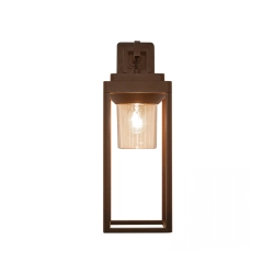 E343 OUTDOOR SCONCE LIGHT E27 MAX 15W ALUMINIUM BROWN IP65 Zambelis Lights