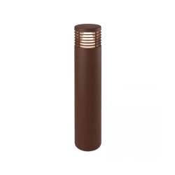 E345-27 OUTDOOR BOLLARD LED 10W 2700K ALUMINIUM BROWN Zambelis Lights