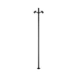 E405 OUTDOOR LAMP POST LED 17W 3000K BLACK ALUMINIUM IP65 Zambelis Lights