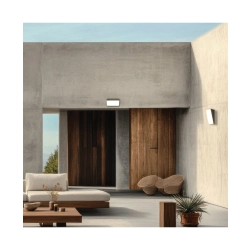 E417 OUTDOOR WALL LED LIGHT 10W 3000K GRAPHITE ALUMINIUM IP65 Zambelis Lights